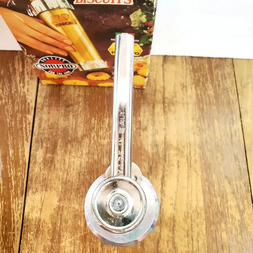 Vintage Marcato Atlas Gold Biscuits Cookie Press Maker 20 Discs 4 Tips Box Italy